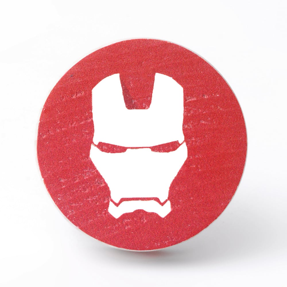 Handmade Pine Wood Ironman Superhero Furniture Knob